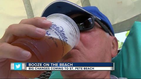 Booze on the beach...but only for hotel guests!