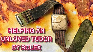 RESTORATION 1940s TUDOR by ROLEX | dial cleaning crystal scratch removal cal 59 service Tutorial