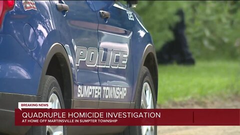 Quadruple homicide investigation underway in Sumpter Township