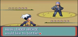 Pokemon Sapphire - Team Aqua Boss 2nd Battle: Archie