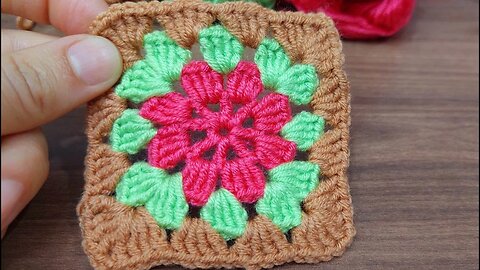 📌Awesome easy crochet motif #crochet #knitting