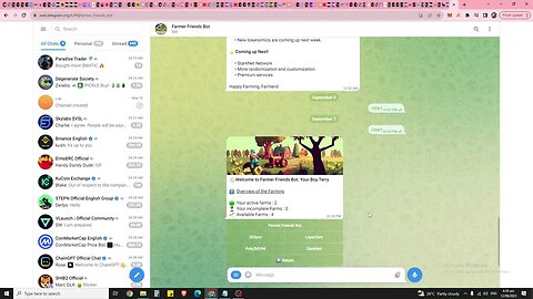 Farmer Frens. The Only Telegram Bot For Starknet Airdrop Automation.