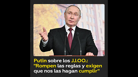 Putin: En los JJ.OO. siempre se violan normas, pero solo critican a Rusia