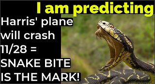 I am predicting: Harris' plane will crash on Nov 28 = SNAKE BITE IS THE MARK!