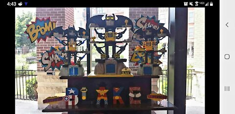 Batman Tower replica cake