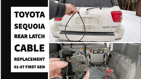 Sequoia Rear Door CABLE Replacement latch not opening 01- 07 Toyota