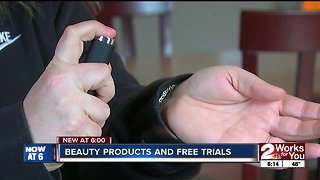 Beauty products and free trials