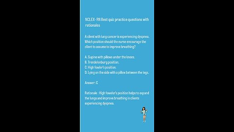 NCLEX-RN Best quiz practice questions with rationals