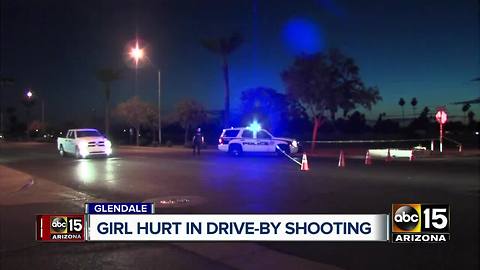 Girl wounded in drive by shooting in Glendale