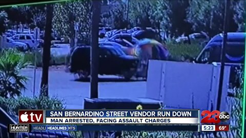 Caught on Camera: San Bernardino street vendor run down