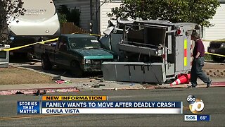 Family wants to move after deadly Chula Vista crash