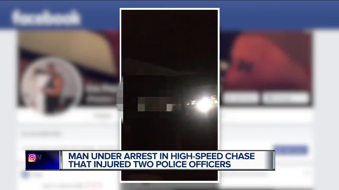 2 Detroit cops injured as suspect livestreamed head-on collision in police chase