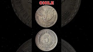 Chile 5 Centesimos 1964. #shorts #coinnotesz #viral