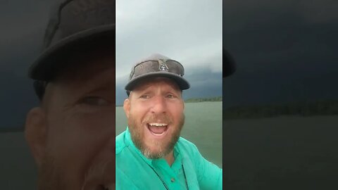 When the thunderstorm catches you on the lake