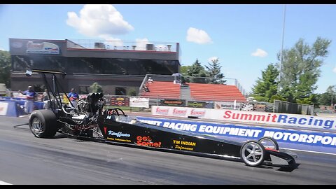 Pontiac powered Top Alcohol Dragster driven by Jeff Kauffman