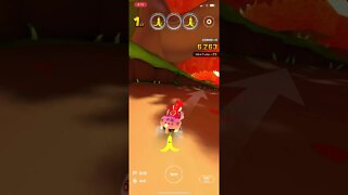 Mario Kart Tour - Red Yoshi Gameplay (Halloween Tour Gift Driver Reward)