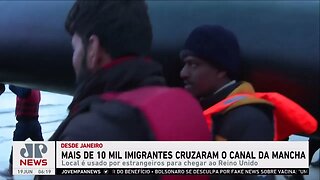 Mais de 10 mil migrantes cruzaram Canal da Mancha para Reino Unido desde janeiro