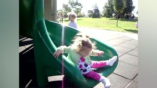 Whoops! Falling off Slides