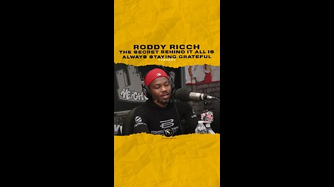 @roddyricch The secret behind it all is always staying grateful