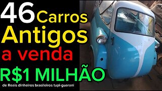 46 carros antigos a venda por R$ 1 milhão