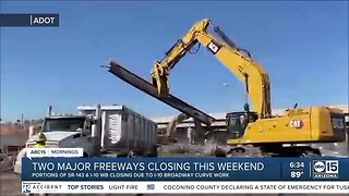 Expect big delays near the Broadway Curve this weekend due to freeway work