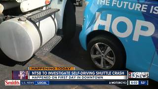 NTSB investigating driverless shuttle crash