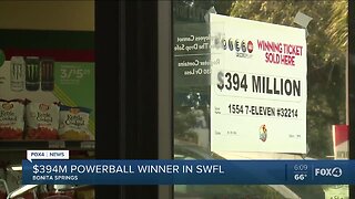 Winner of Powerball in Bonita Springs
