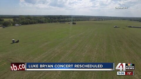 Luke Bryan concert rescheduled