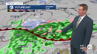 Wintry mix early overnight