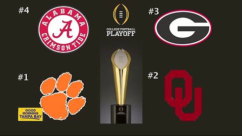 College Football Playoffs: Clemson, Alabama, Georgia, Oklahoma