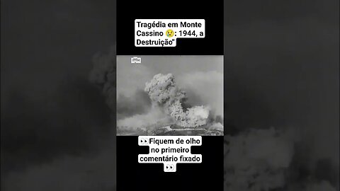 Tragédia em Monte Cassino 😢: 1944, a Destruição" #war #guerra #ww2
