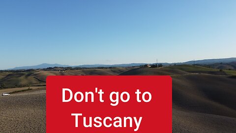 Don't go to Tuscany if you don't have a plan to visit the wonderful hills Crete Senesi