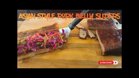 Asian Style Pork Belly Slider, Bring The Smoke