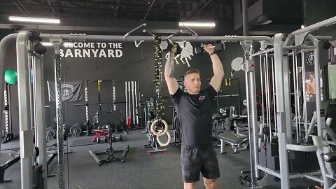 Standing Dumbbell Overhead Press