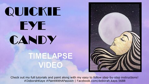 Quickie Eye Candy Video: Cosmic Grace Easy Acrylic Painting Tutorial