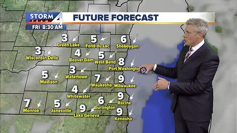 Mostly cloudy, areas of patchy fog overnight