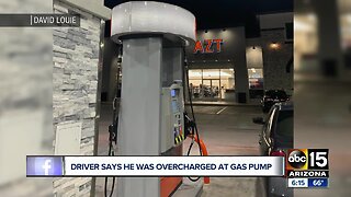 Driver says he was overcharged at gas pump