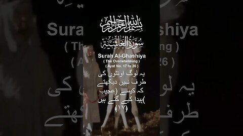 Surah Al Ghashiya in Urdu Translation Ayat17to26 #youtube#youtubeshorts#ytshorts#viral#shorts#short