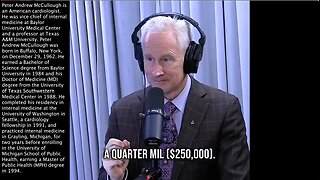 Doctor McCullough | "If the Doctor Got 70% of His Patient Population Vaccinated w/ the COVID Vaccine. Do You Know What the Bonus Was to the Doctor? About $250,000." - "Surveillance Under the Skin." - Yuval Noah Harari