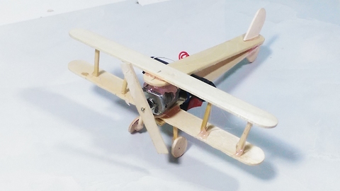 How to make A Plane with DC Motor - Toy Wooden Plane DIY