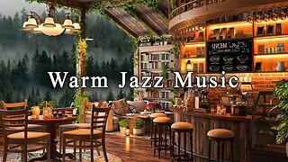 Stress Relief with Jazz Relaxing Music in Cozy Coffee Shop Ambience ☕ Smooth Jazz Instrumental Music