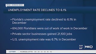 Florida unemployment rate drops