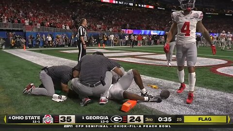 Ohio State WR Marvin Harrison Jr. Takes BIG HIT vs Georgia | 2022 College Football