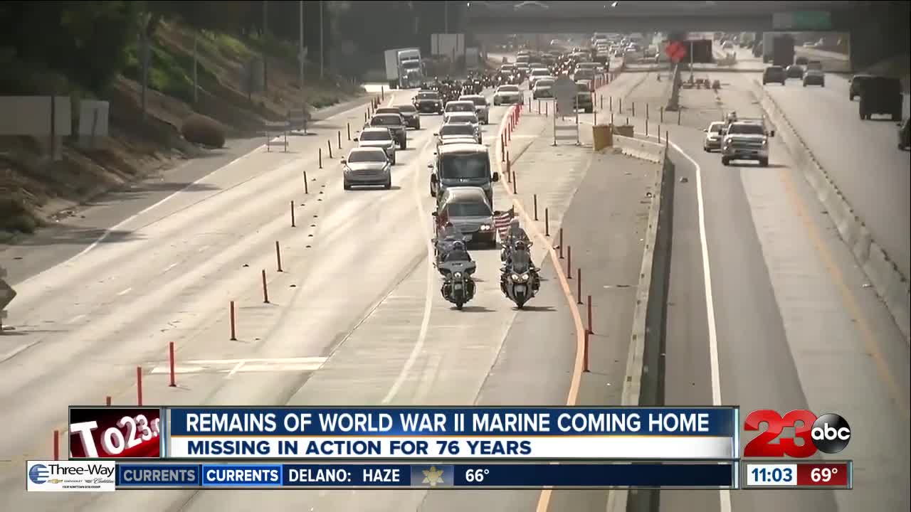 Remains of Marine come home to Bakersfield