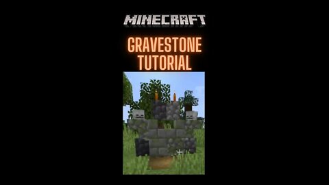 Minecraft: Simple Gravestone