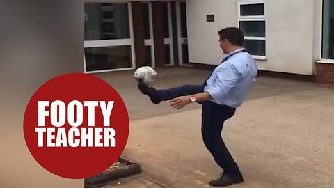 Teachers release hilarious video showing off their football skills