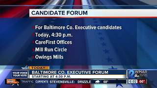 Baltimore County Executive candidates to participate in forum