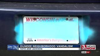 Cars vandalized with spray paint in Dundee neighborhood
