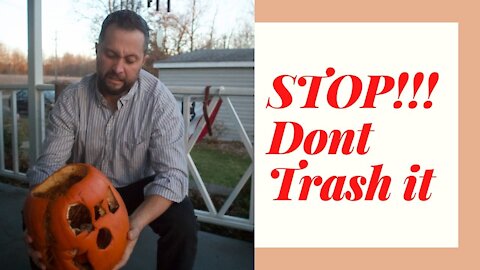 What to do about them OLD Pumpkins| Old Halloween Pumpkins don't have to be thrown out