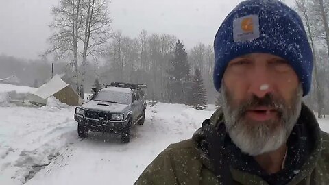 Snowstorm Is Acting Weird & Hamburger Tacos In The Cast Iron Skillet